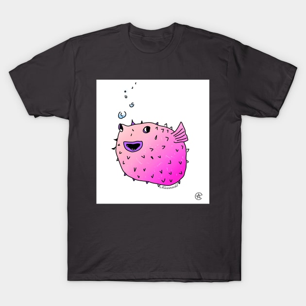 Pufferfish T-Shirt by Theminimandali